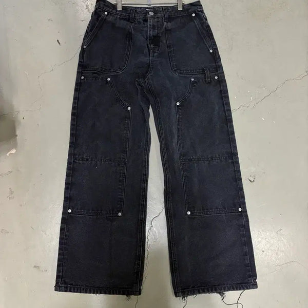 [BUNJANG] Drawfit Double Knee Denim Work Pants M / 만원샵 드로우핏 더블니 데님 워크 팬츠 M