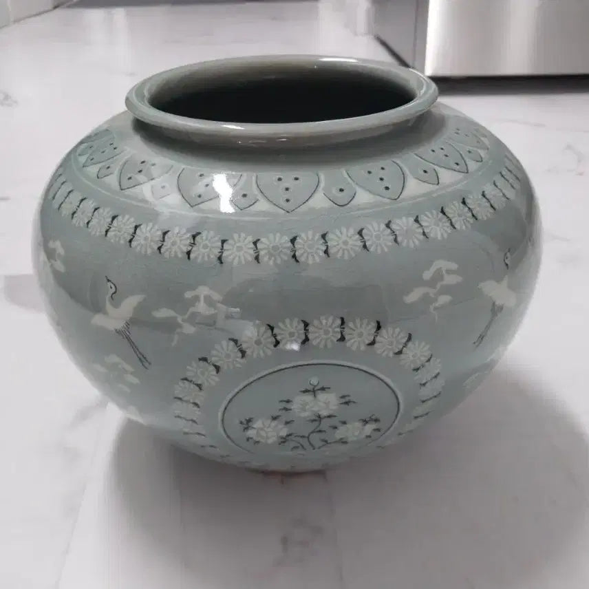 [BUNJANG] Celadon Vase 'WolSong' 1980s / 청자