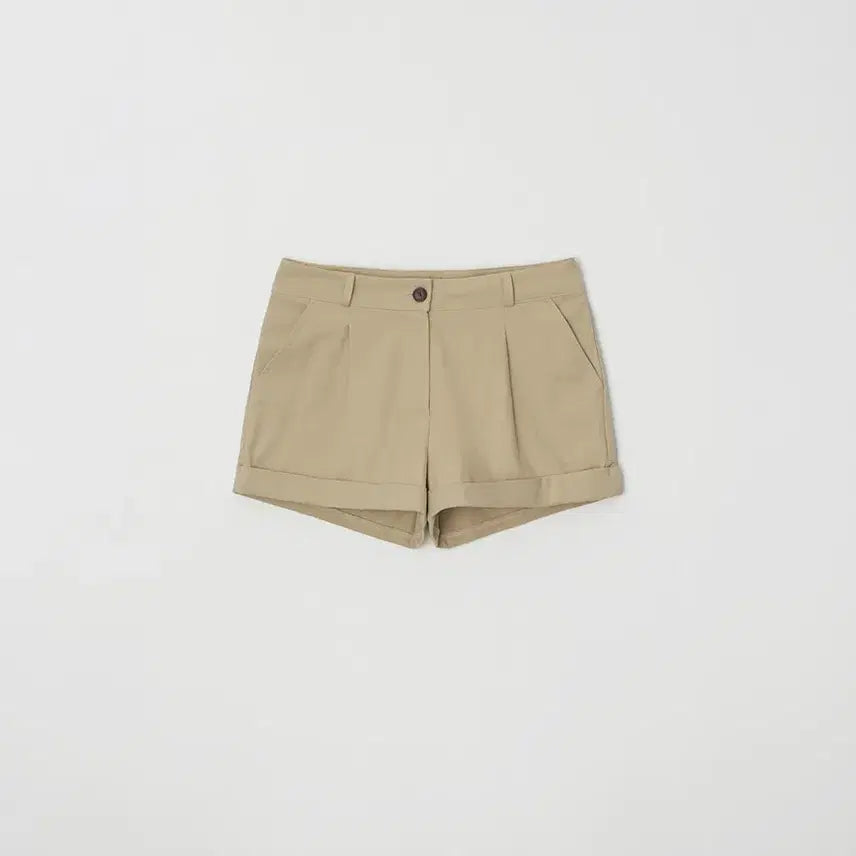 [BUNJANG] Shoplier Mago Roll Up Shorts Beige M / 샵리즈 Mago roll up shorts