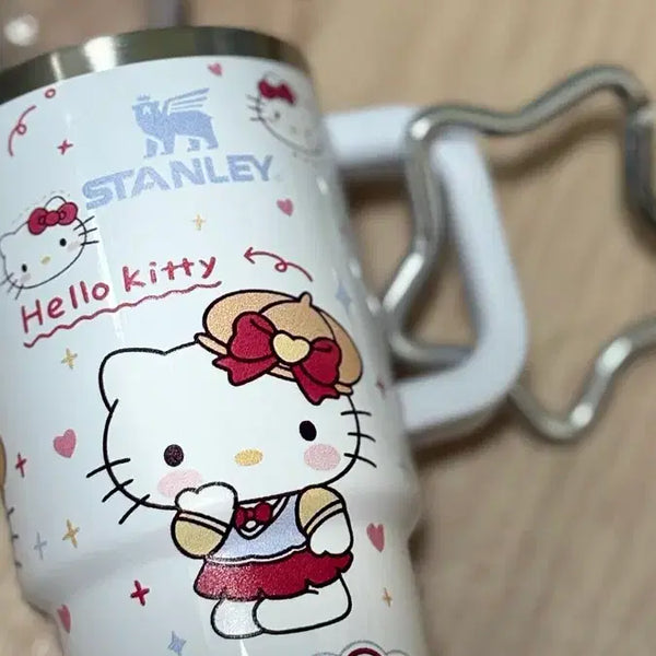 [BUNJANG] Stanley x Hello Kitty Mini Tumbler Keychain with Pouch / 스탠리X헬로키티 텀블러 미니 키링+헬로키티 파우치