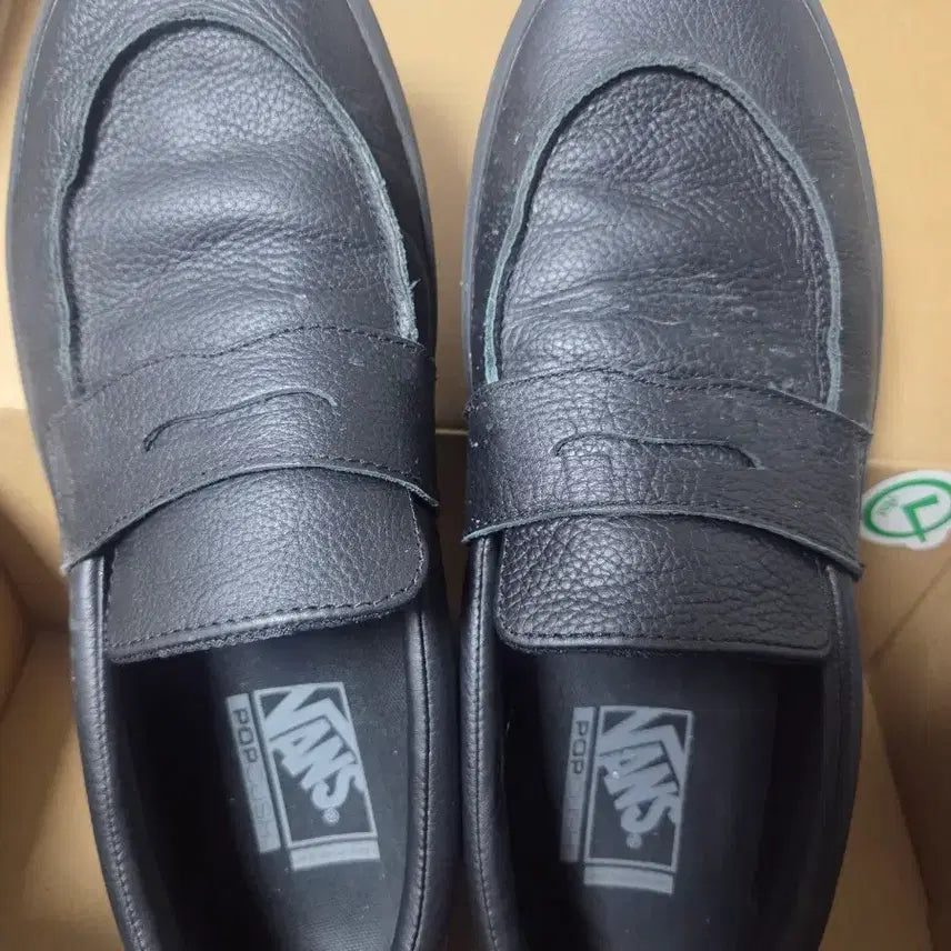 [BUNJANG] Vans Skate Loafer Black Leather Shoes (US 10) / 반스  스케이트 로퍼 280