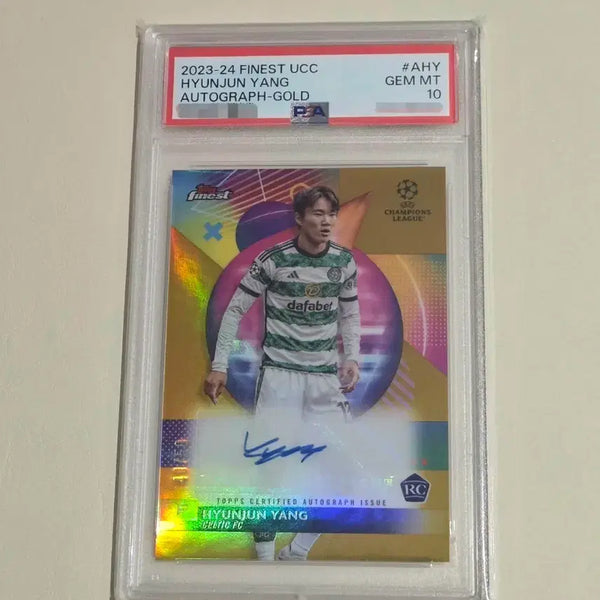 [BUNJANG] Yang Hyun-jun Celtic Rookie Gold Auto PSA 10 Limited Edition 50 / [50한정루키오토] 양현준 PSA10 셀틱 루키 골드 오토