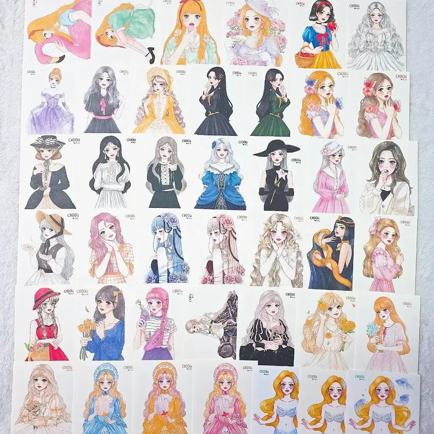 [BUNJANG] 5000 Angels Character Sticker Set (65 pcs) / 인물집) 오천사 인물 인스 65장 일괄 B