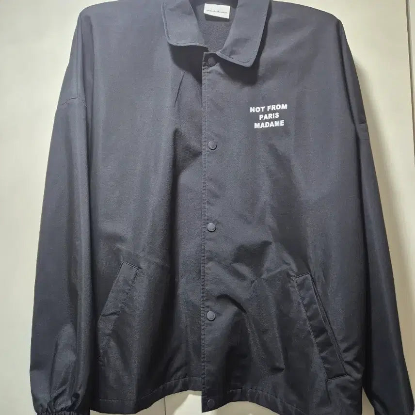 [BUNJANG] Drole de Monsieur Black Coach Jacket L / 드롤드무슈 코치자켓 블랙 L 사이즈