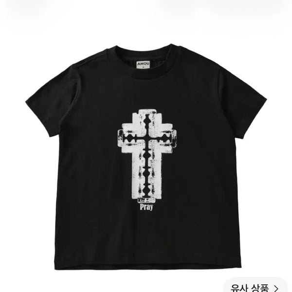[BUNJANG] Cross Graphic T-Shirt / 십자가 반팔티