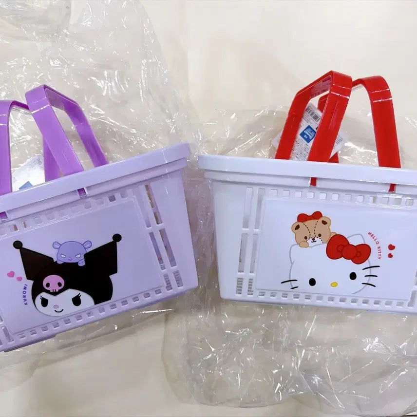 [BUNJANG] Sanrio Hello Kitty & Kuromi Bath Basket / 산리오 키티, 쿠로미 목욕바구니