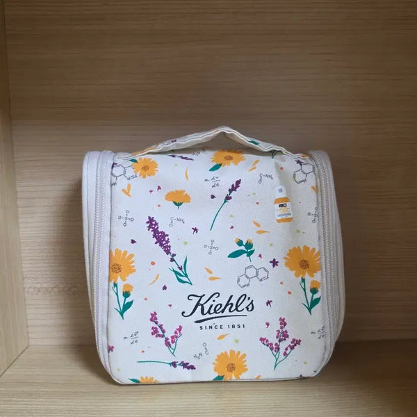 [BUNJANG] Kiehl's Flower Pattern Wash Pouch / [새상품] 키엘 세안용 파우치