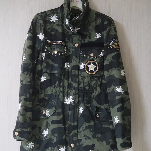 [BUNJANG] Egoist Khaki Patterned Parka (Size 66) / 에고이스트 - 멋스런 야상 66