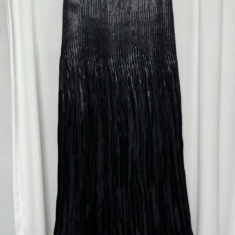 [BUNJANG] CESSORIE Black Pleated Long Skirt (Size M) / CESSORIE 블랙 플리츠 롱 스커트 M