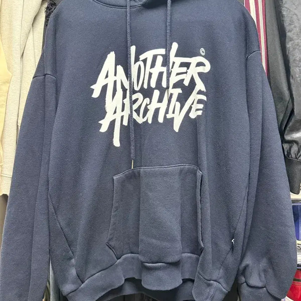 [BUNJANG] Another Archive Hoodie Navy / 어나더 아카이브 후디