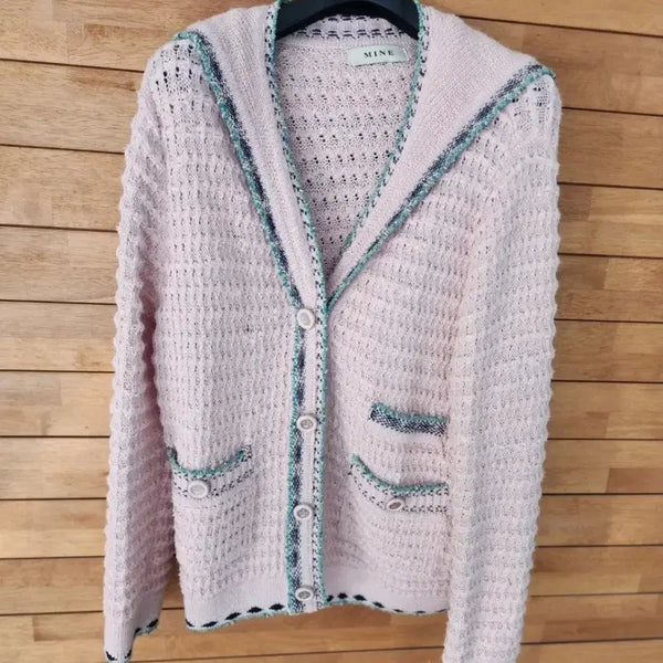 [BUNJANG] Mine Crocheted Knit Cardigan / 마인 크로쉐 니트 가디건