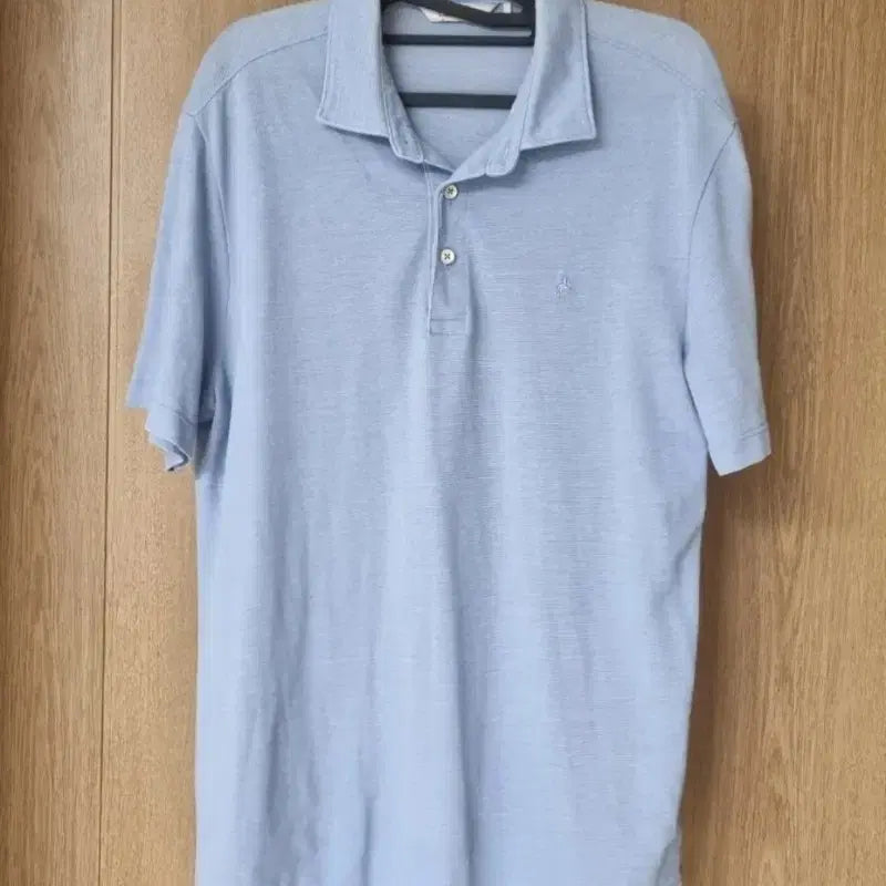 [BUNJANG] Ollezsky Blue Collar T-Shirt Men's Size 105 / 올젠 하늘색 카라티셔츠 반팔 남성 105
