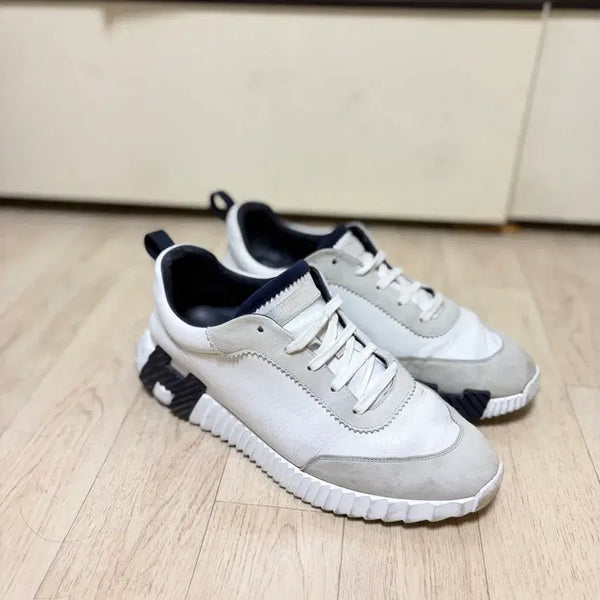[BUNJANG] Hermes Bounce Sneakers White/Gray Size 44 / 에르메스 바운싱 스니커즈 44