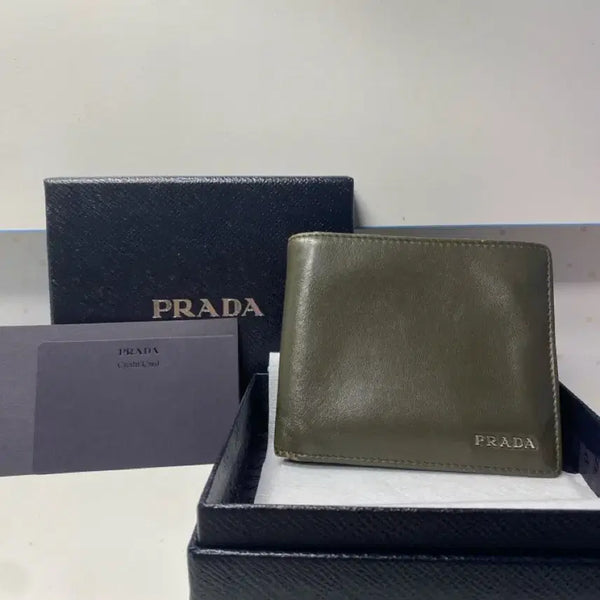 [BUNJANG] Prada Bi-fold Wallet Full Set / {급처}프라다 반지갑 풀구성