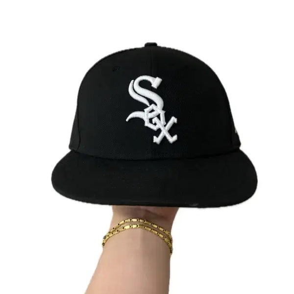[BUNJANG] New Era Chicago White Sox Logo Ball Cap Black / 뉴에라 시카고 화이트삭스 로고 볼캡 블랙