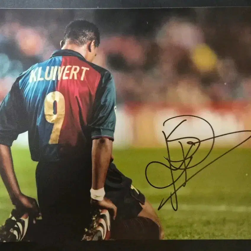 [BUNJANG] FC Barcelona Claudinho Signed A4 Photo / 바르샤  클라위베르트 싸인포토a4