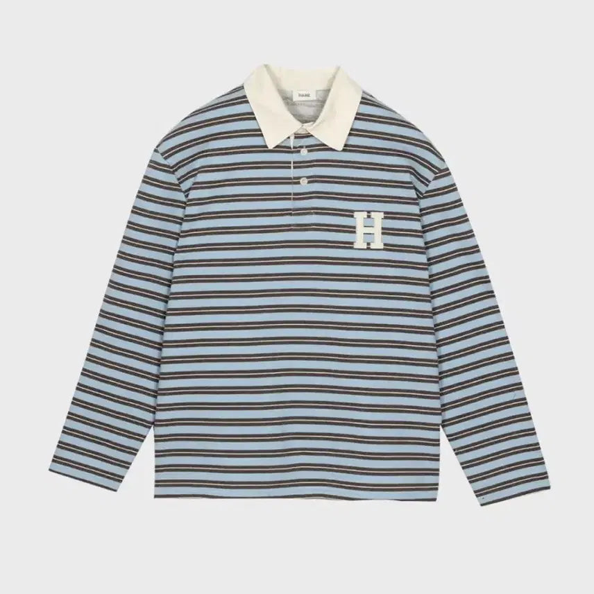 [BUNJANG] Haag A Stripe Rugby T-Shirt / haag 헤이그 a stripe rugby t-sh 스트라이프 럭비 티셔츠