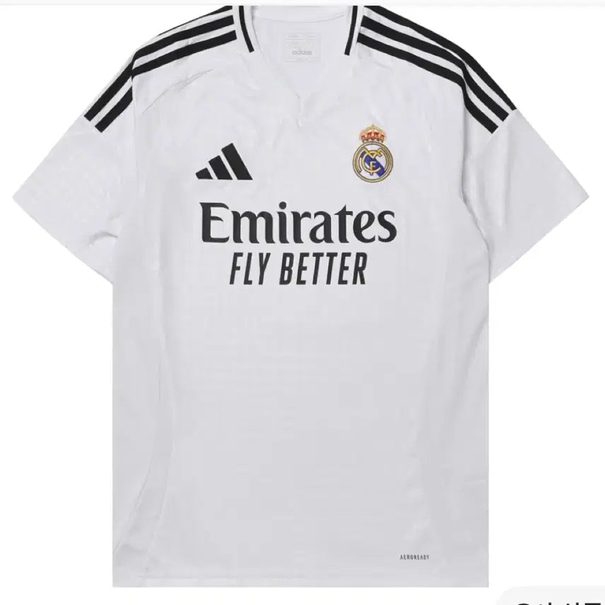 [BUNJANG] Adidas Real Madrid 2024/25 Home Jersey White Short Sleeve / 아디다스 레알 마드리드 2024/25 홈 저지 화이트 반팔티