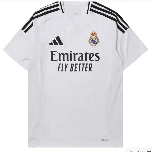 [BUNJANG] Adidas Real Madrid 2024/25 Home Jersey White Short Sleeve / 아디다스 레알 마드리드 2024/25 홈 저지 화이트 반팔티