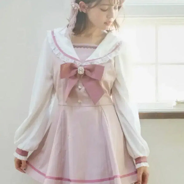 [BUNJANG] Liz Lisa Pink Sailor Setup / 리즈리사 핑크 세일러 셋업 판매