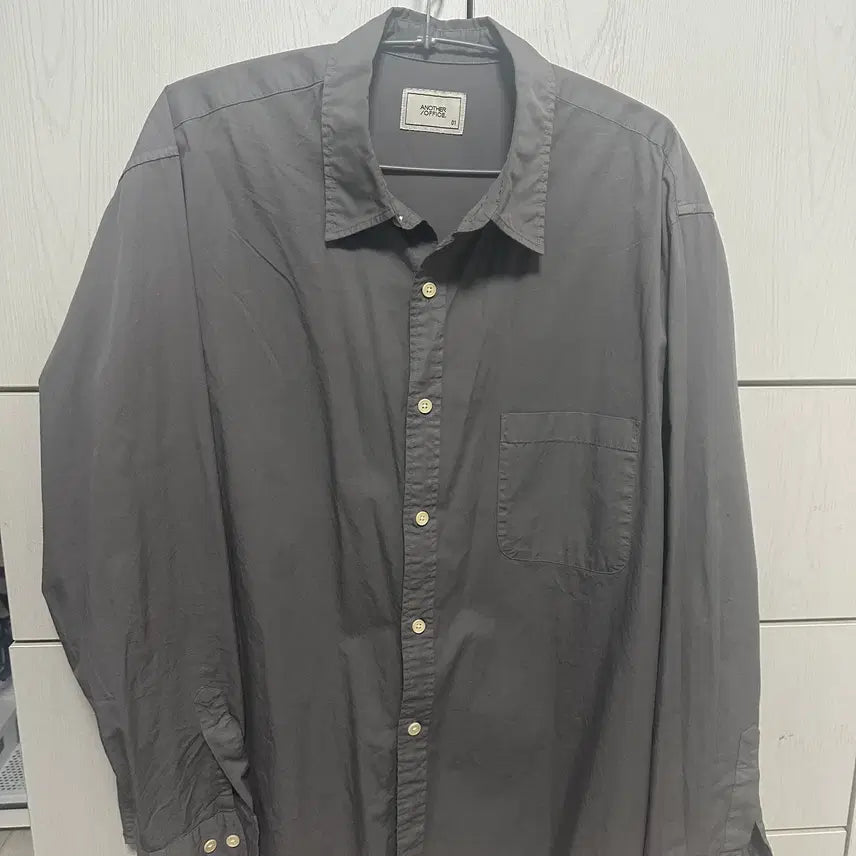 [BUNJANG] Another Office Garment Shirt Concrete Size 01 / 어나더오피스 가먼트셔츠 콘크리트 01사이즈