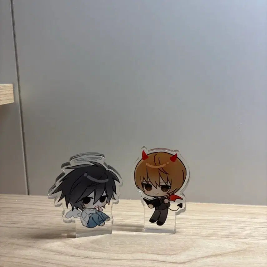 [BUNJANG] Death Note Light and L Acrylic Stands Set / 급처) 엘, 라이토 코롯토 팝니다.