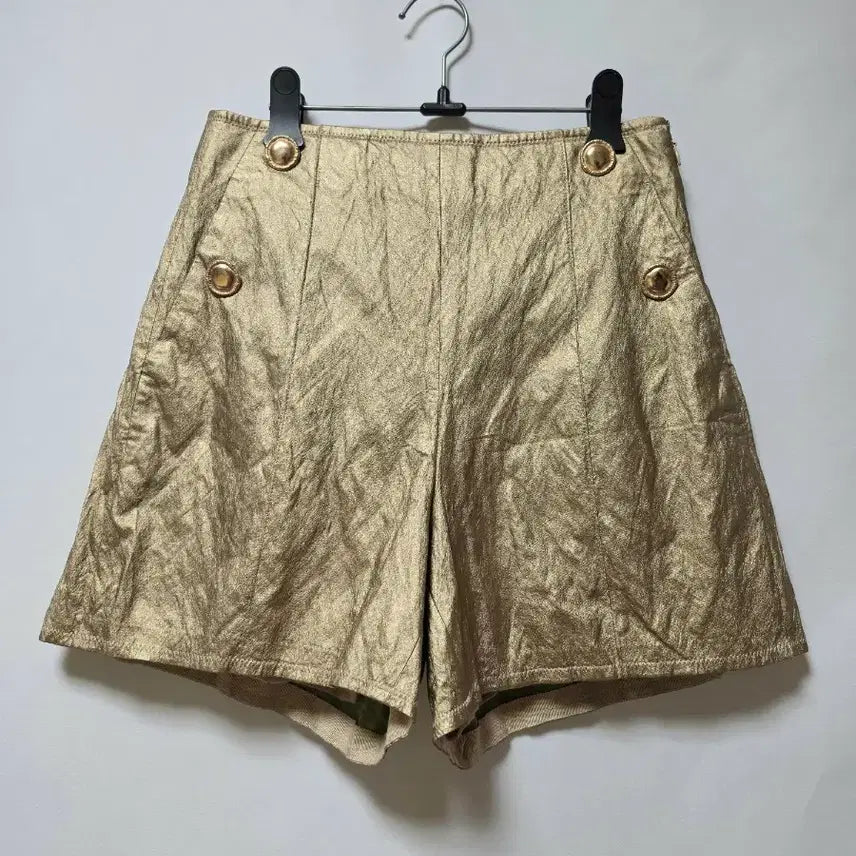 [BUNJANG] Time Gold Metallic Shorts / 타임 골드 메탈릭 쇼츠