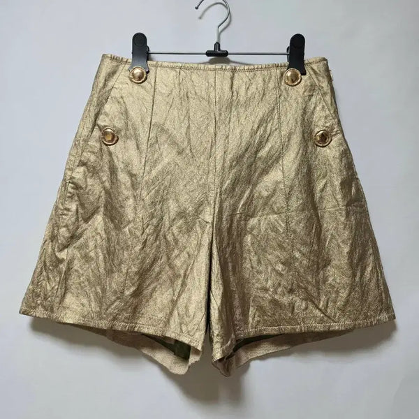 [BUNJANG] Time Gold Metallic Shorts / 타임 골드 메탈릭 쇼츠