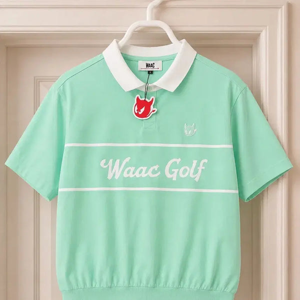 [BUNJANG] WAAC Golf Knit Polo Shirt Mint XL / 왁 WAAC 골프 여름 니트 카라티