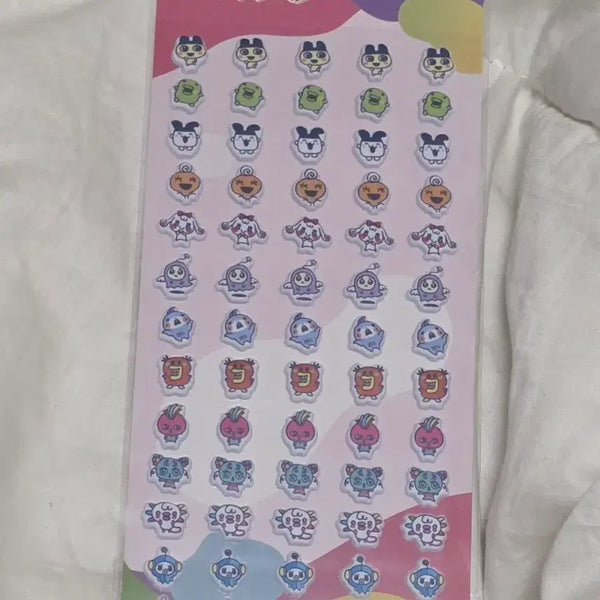 [BUNJANG] Tamagotchi Uni Puchi Puchi Sticker Epoxy 3D Seal / 다마고치 유니 푸치푸치 스티커 에폭시 입체 씰
