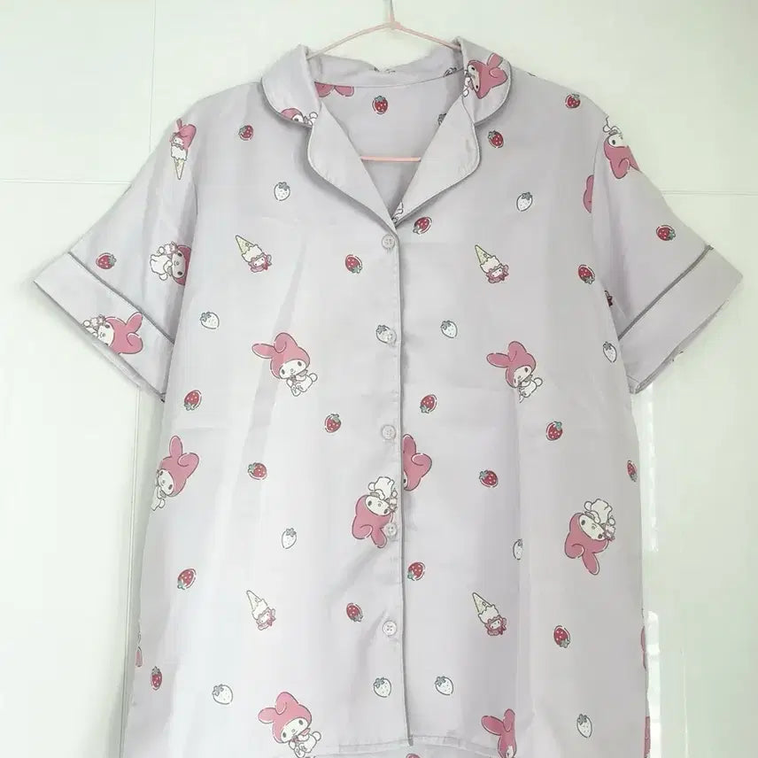 [BUNJANG] My Melody Strawberry Pajama Set Top / 마이멜로디 딸기 파자마 세트 gu