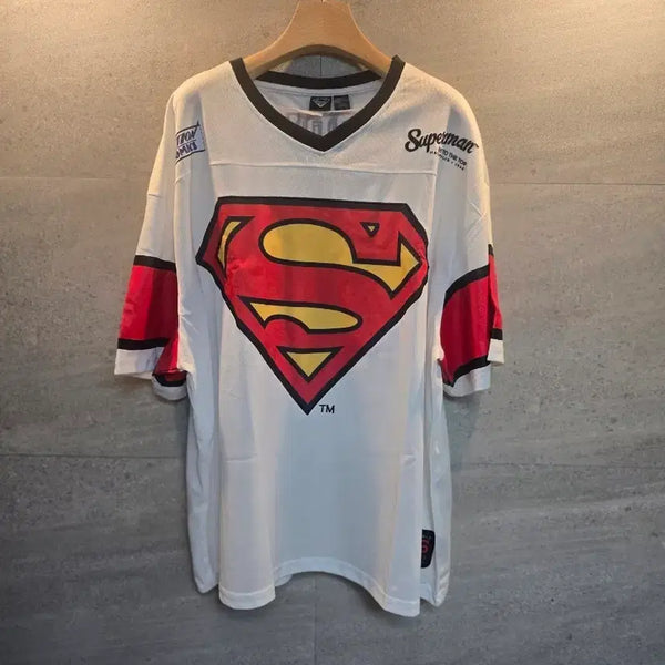 [BUNJANG] Superman Action Comics Jersey T-Shirt / 슈퍼맨. 정품. 액션 코믹스. 져지 반팔티.