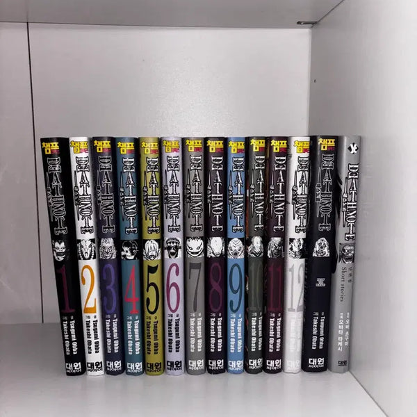 [BUNJANG] Death Note Complete Manga Set (Volumes 1-13) + Short Stories / [네고 가능] 데스노트 만화책 1-13권 전권, 데스노트 단편집 일괄 판매