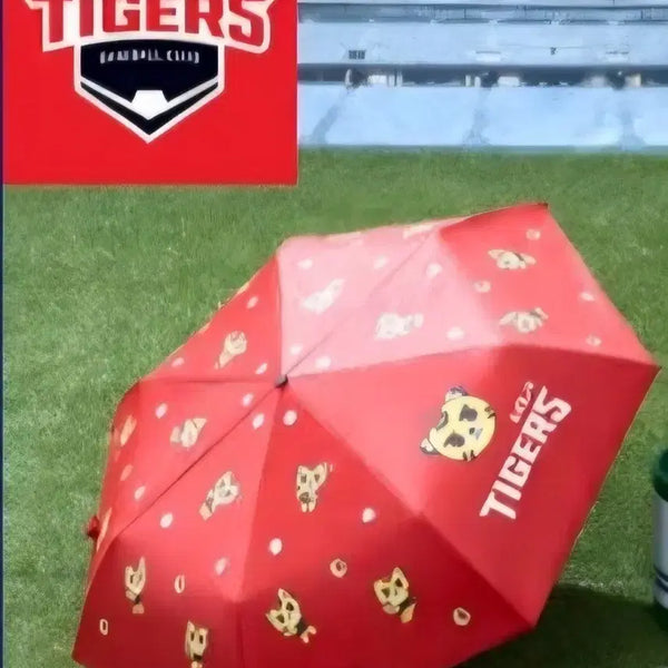 [BUNJANG] Kia Tigers Lightweight Blackout Umbrellas (Sealed) / 기아 타이거즈 경량 암막 양우산 미개봉