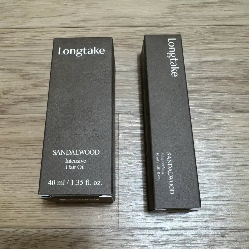 [BUNJANG] Longtake Sandalwood Hair Oil + Solid Perfume Set / 롱테이크 샌달우드 헤어 오일+솔리드 퍼퓸