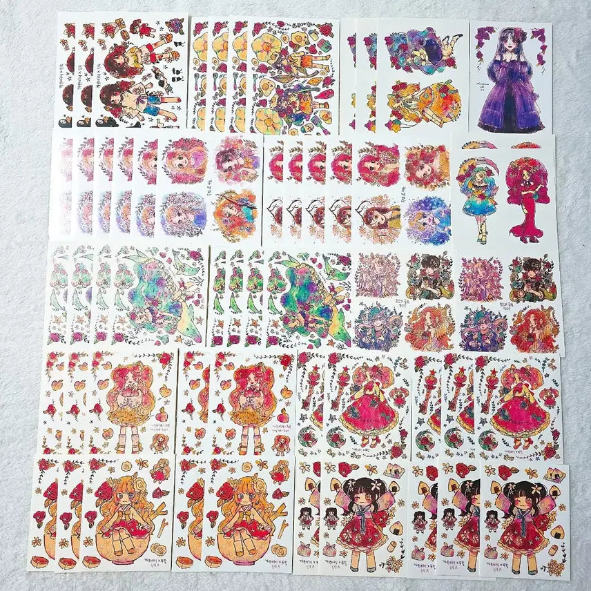 [BUNJANG] Doo Pal Character Stickers 110 pcs Bundle A / 인물집) 두팔 인물 인스 110장 일괄 A