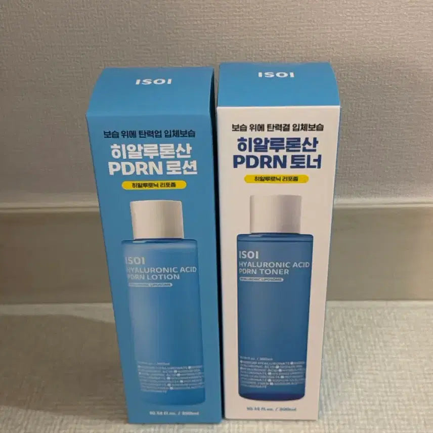 [BUNJANG] Isoi Hyaluronic Acid PDRN Toner & Lotion 2-Piece Set (Sealed) / 아이소이 히알루론산 PDRN 토너/로션 2종 세트 (미개봉)