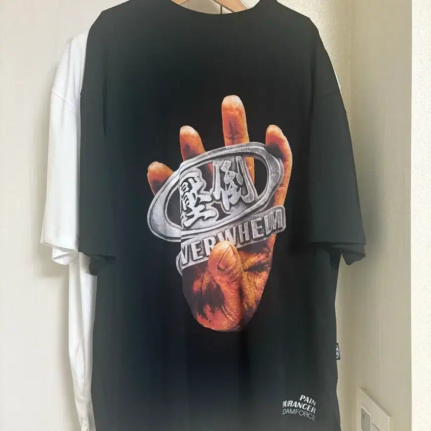 [BUNJANG] Apdo Metal Keyring T-Shirt Black / 압도 메탈키링 반팔티 팝니다