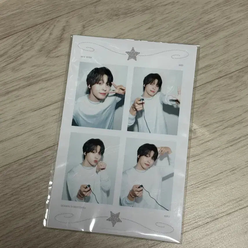 [BUNJANG] NCT WISH Riku 2025 Season's Greetings 4-Cut Photo (Sealed) / (미개봉) 엔시티 위시 리쿠 2025 시즌 그리팅 네컷포토 양도