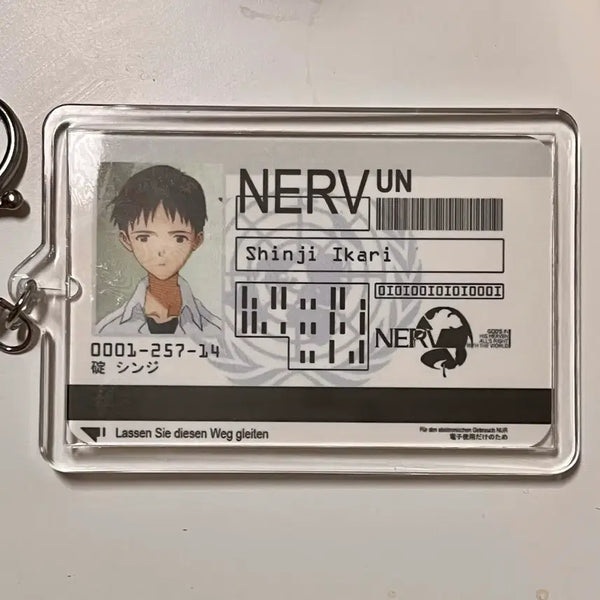 [BUNJANG] Evangelion Shinji ID Card Keychain / 에반게리온 신지 아이디카드 키링