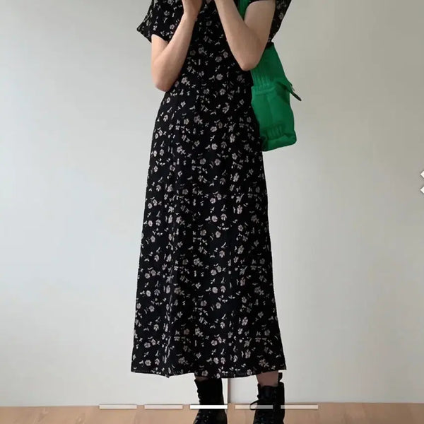 [BUNJANG] Lulu Seoul Kit Kat Black Dress / 루루서울 킷캣 블랙 드레스