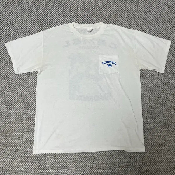 [BUNJANG] 90s Camel Cigarette Pocket T-Shirt / 90s camel 시가렛 포켓티
