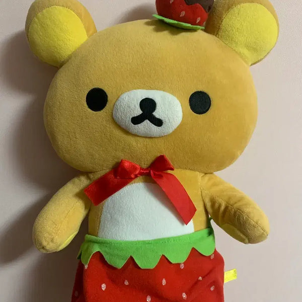 [BUNJANG] Rilakkuma 2013 Chocolate Fondue Strawberry Classic Plush Toy / 희귀) 2013 고전 리락쿠마 초코 퐁듀 딸기 인형