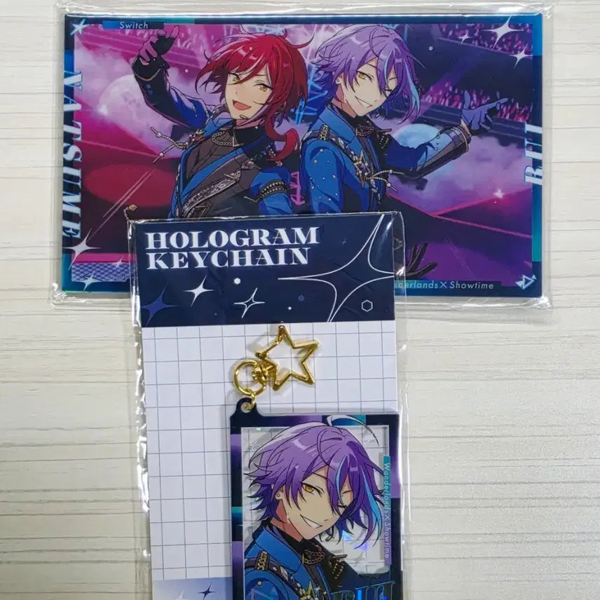 [BUNJANG] Ensemble Stars! x Project SEKAI Natsume Rui Acrylic Stand & Rui Hologram Keychain / 앙스타 프세카 콜라보 굿즈 나츠메 루이 아크릴 스탠드 루이 홀로그램 키체인 아크릴 키링