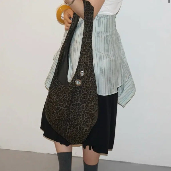 [BUNJANG] Saelbol Leopard Shoulder Bag / 샐볼 레오파드 숄더백