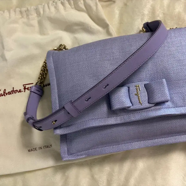 [BUNJANG] Salvatore Ferragamo Viva Bow Shoulder Bag / 페라가모 비바보우 숄더백