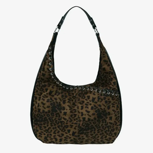 [BUNJANG] Yeomim Medium Slash Hobo Bag Leopard / 여밈 medium slash hobo bag 레오파드