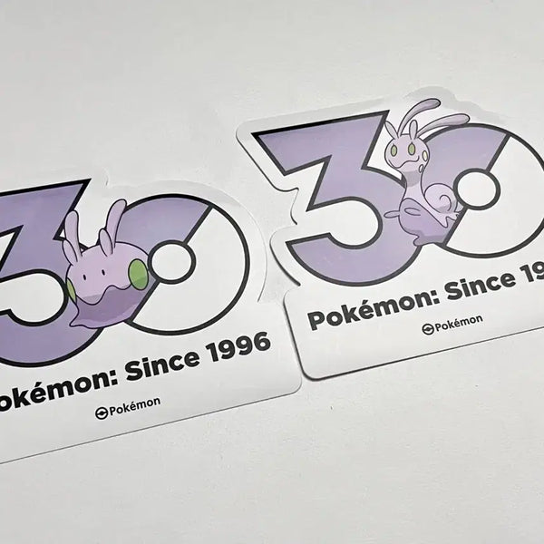 [BUNJANG] Pokemon 30th Anniversary Logo Sticker Set (Mikkumera, Mikkunail) / 포켓몬) 30주년 기념 로고 스티커 미끄메라, 미끄네일