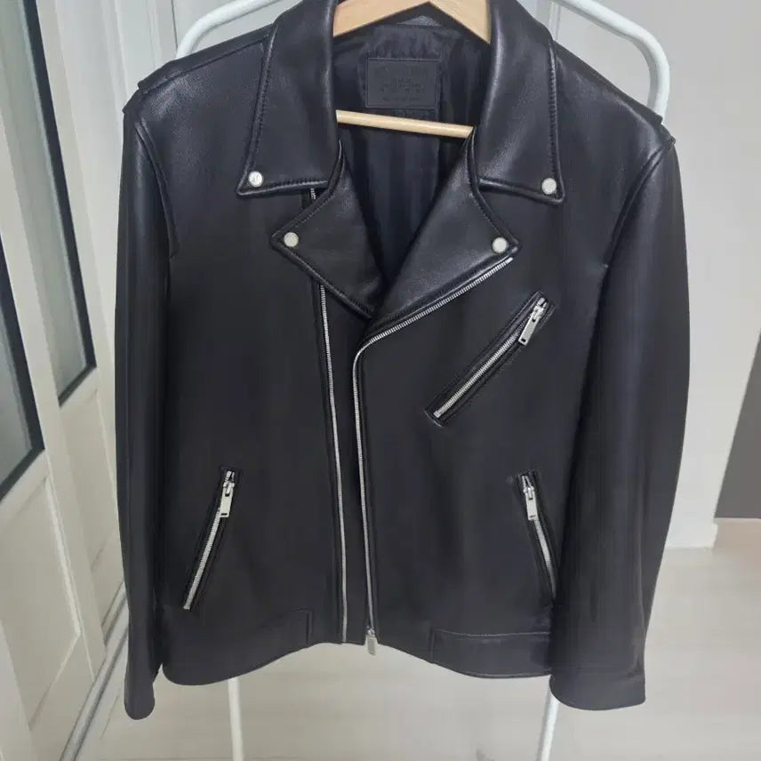 [BUNJANG] JILLSTUART New York Black Leather Rider Jacket / 질스튜어트 뉴욕 블랙 레더 라이더 자켓