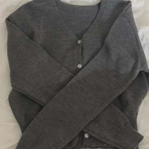 [BUNJANG] Gray Cardigan / 회색 가디건